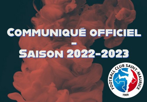 Saison 2022-2023 : infos Une